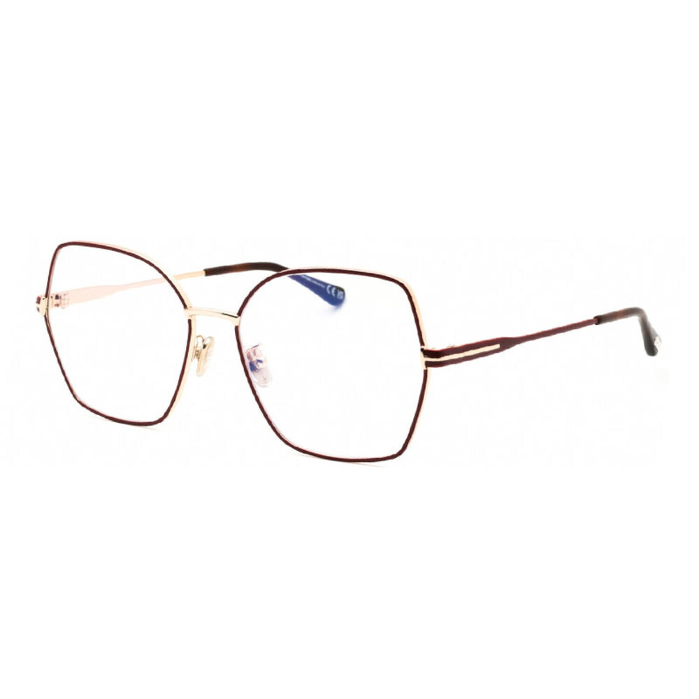NEW Tom Ford FT5876-B 028 Shiny Rose Gold Sunglasses Authentic